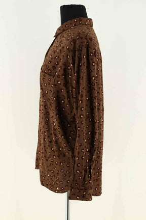 Chemise Des Petits Hauts Marron en Viscose