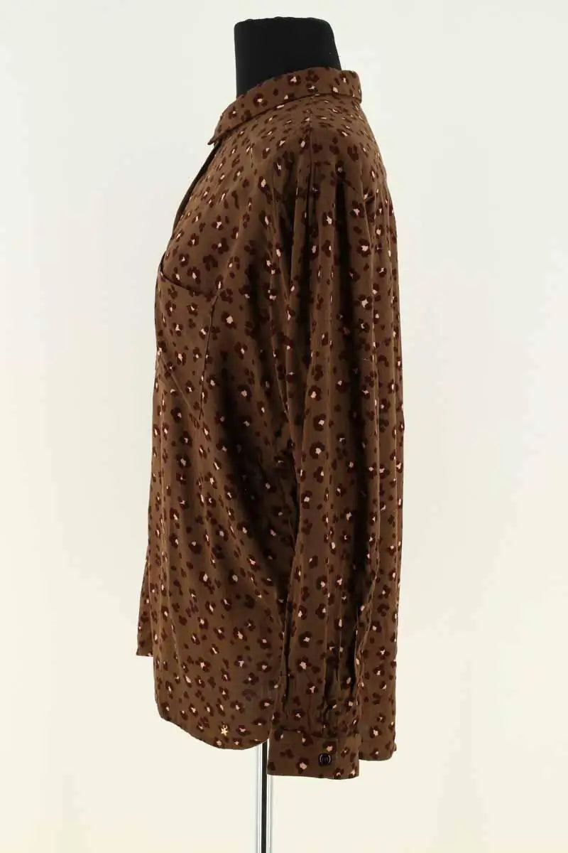 Chemise Des Petits Hauts Marron en Viscose