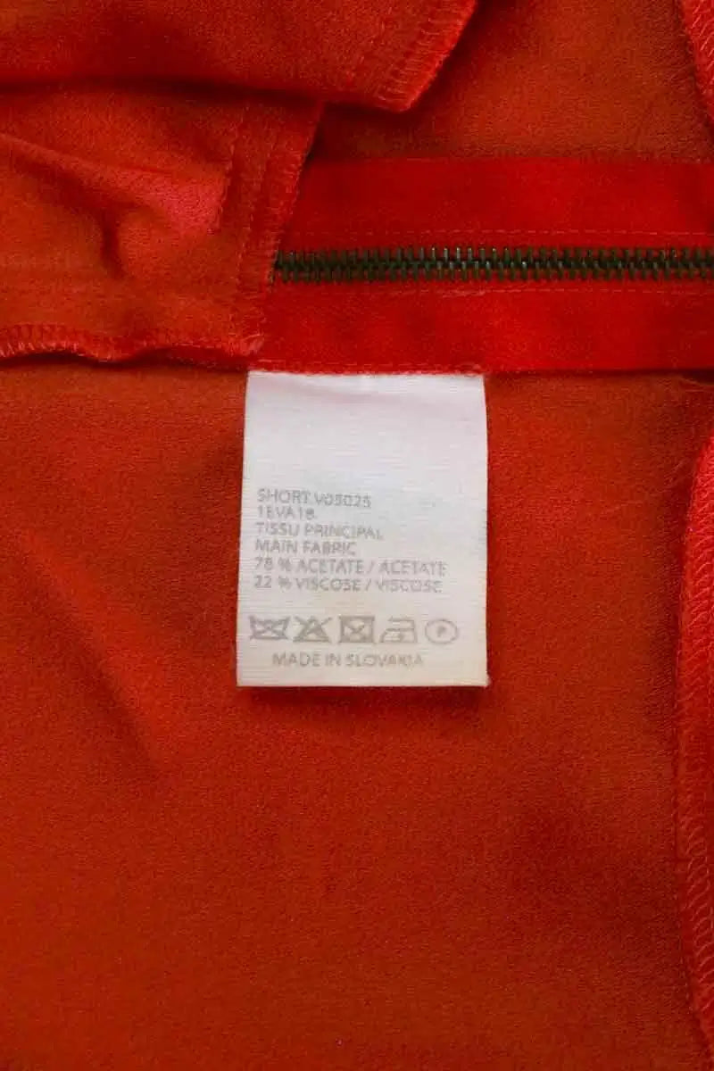 Mini short Vanessa Bruno Orange en Synthétique