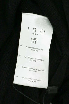 Robe Iro Tuwa Noir en Viscose
