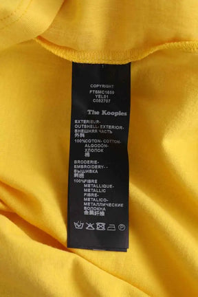 T-shirt The Kooples Jaune en Coton