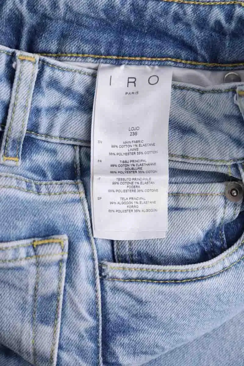 Jean droit Iro Bleu en Coton