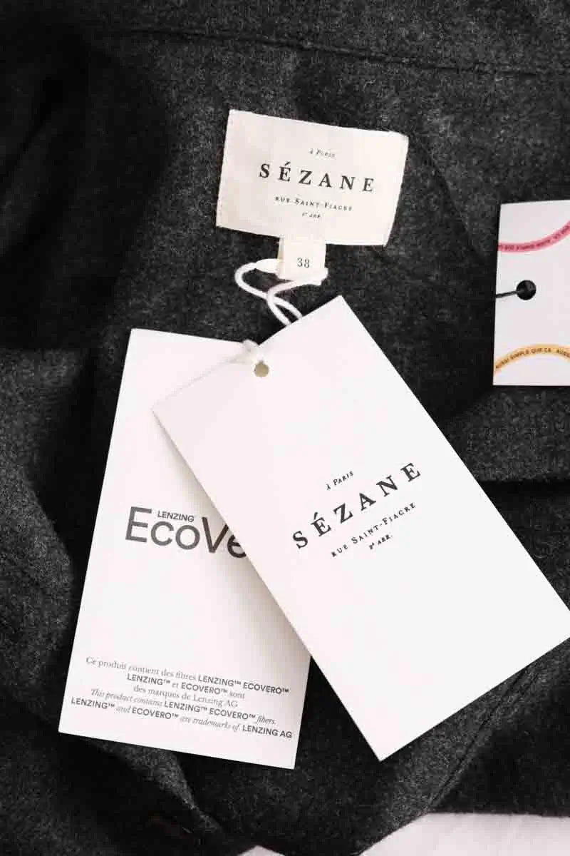 Robe  Sézane Gris en Viscose