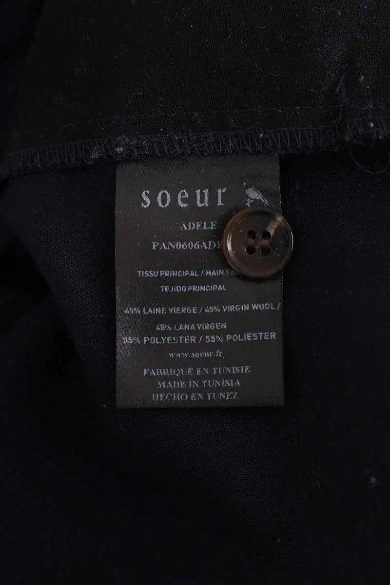 Pantalon Soeur Marine en Laine