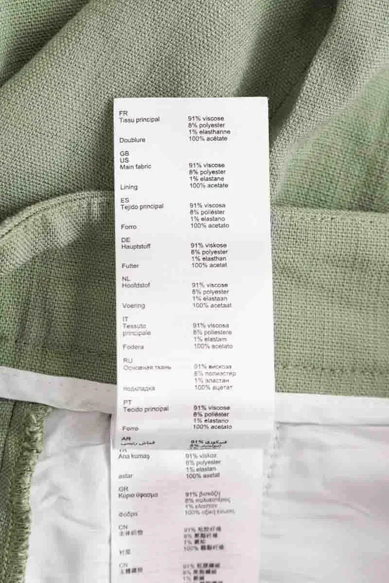 Pantalon Claudie Pierlot Vert en Viscose