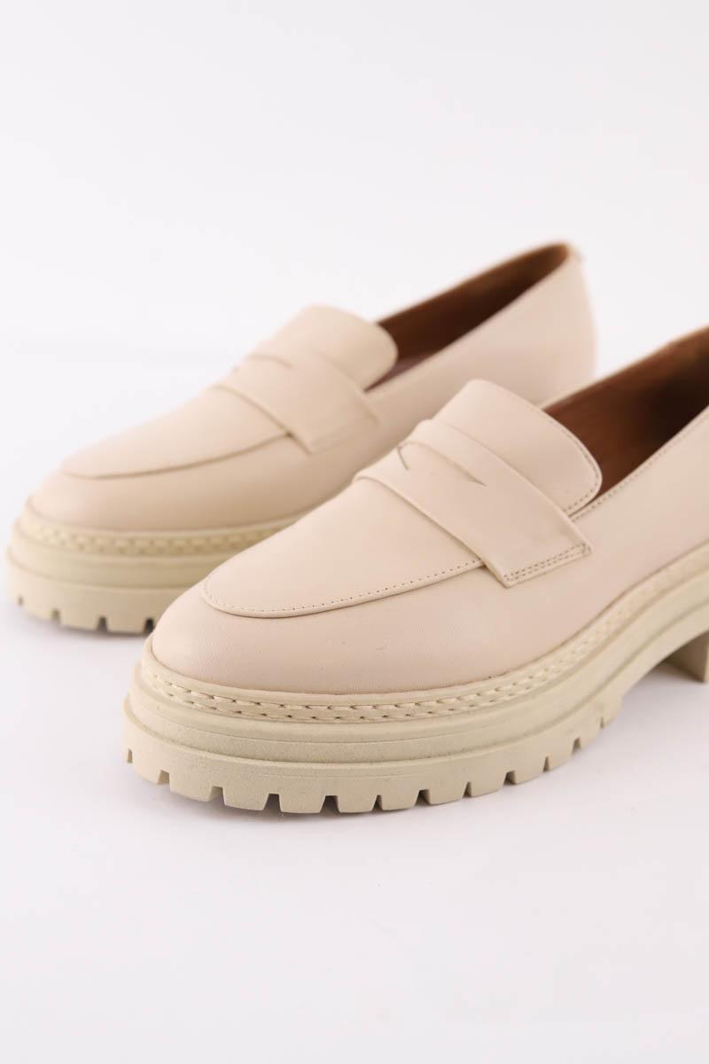 Mocassins bobbies  Blanc