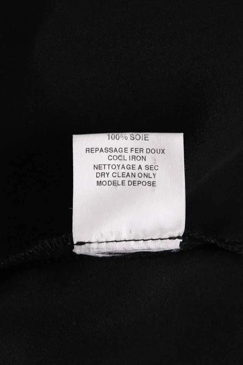 Robe Maje Noir en Soie
