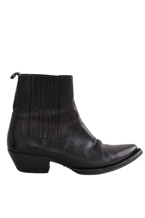 Boots western Saint Laurent Noir en Cuir, taille 37 - Seconde Main