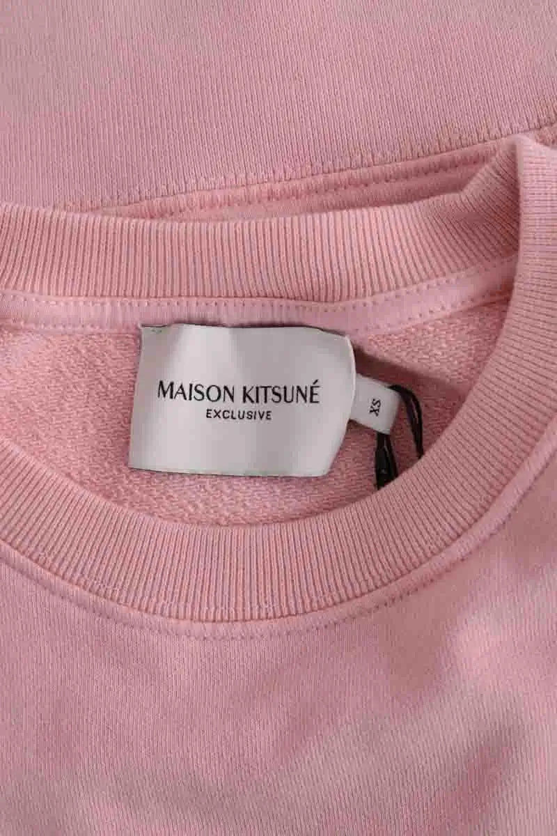 Sweatshirt Kitsuné Rose en Coton