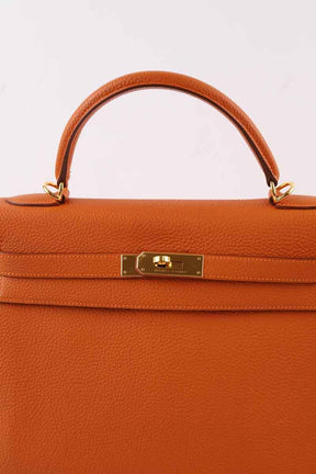 Sacs à main Hermès Kelly 32 Orange