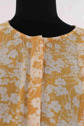 T-shirt Des Petits Hauts Jaune en Viscose