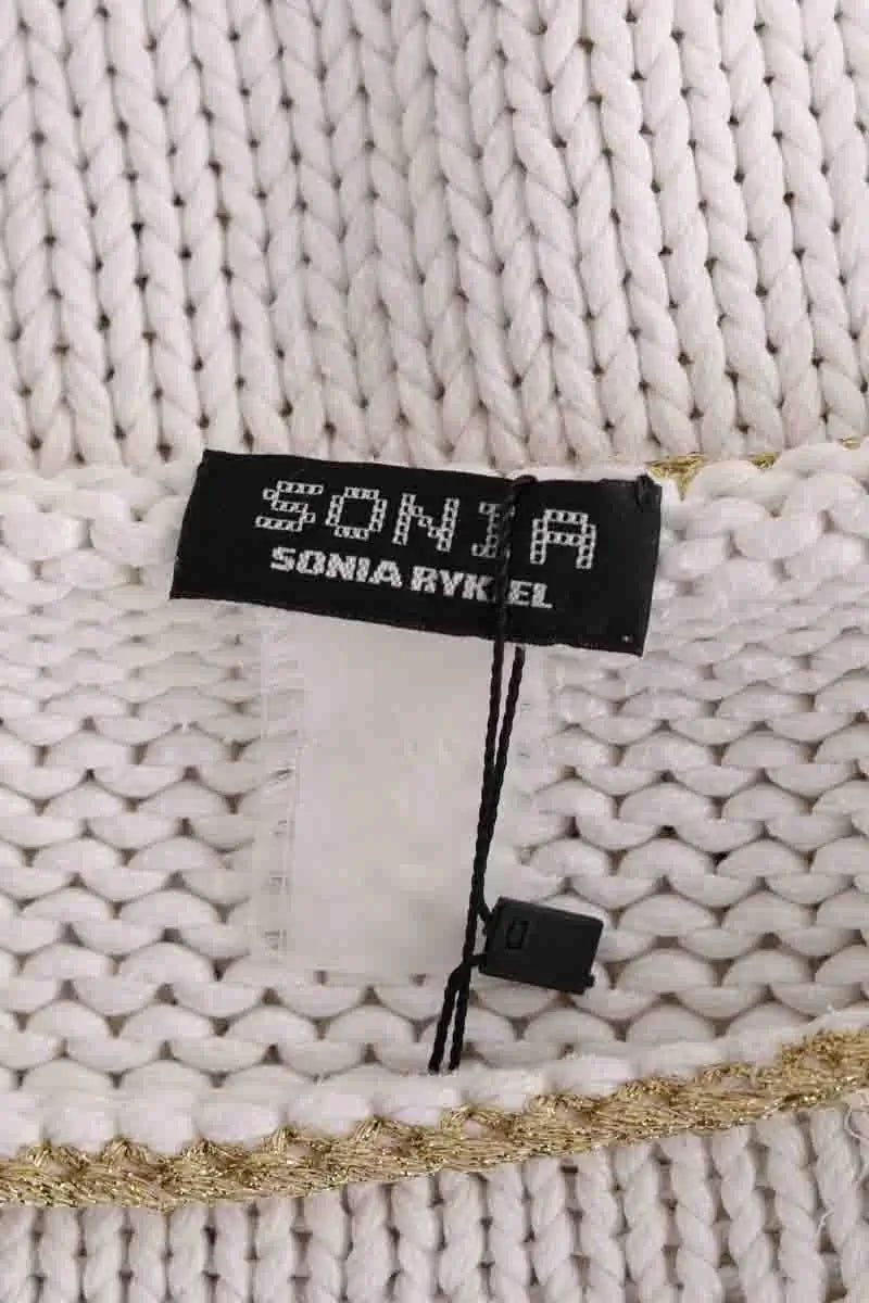 Pull Sonia Rykiel Blanc en Coton