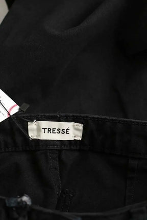 Jean large Tresse  Noir