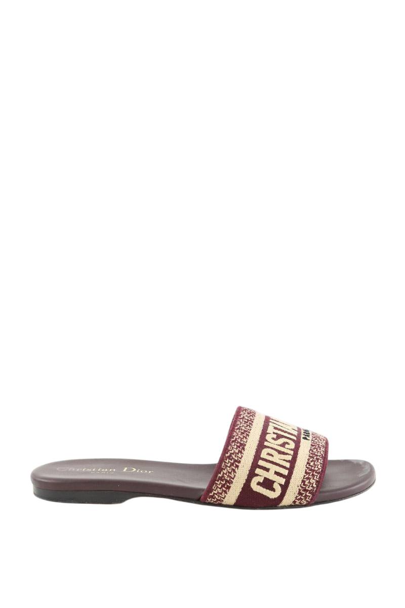 Mules Dior  Bordeaux