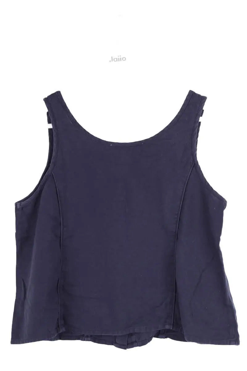 Top sans manche Ba&Sh Marine en Coton
