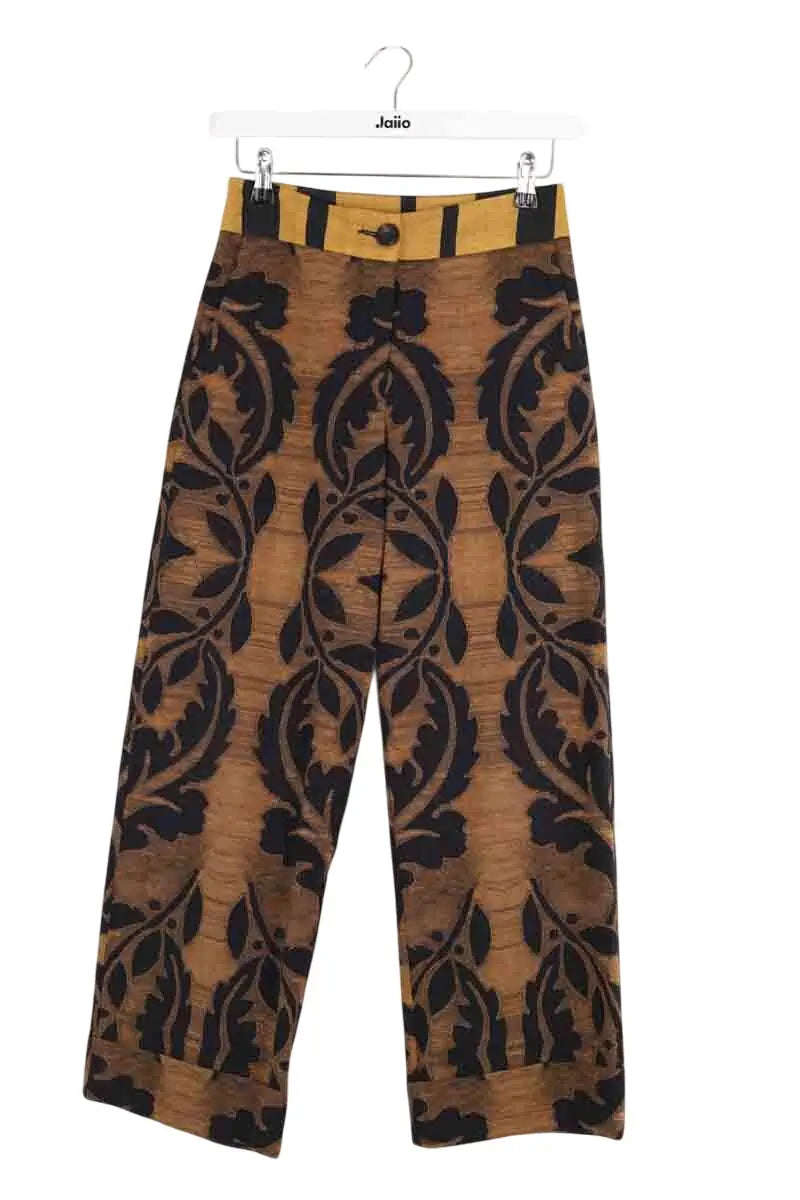 Pantalon large Pierre-Louis Mascia Marron en Laine, taille XS - Seconde Main