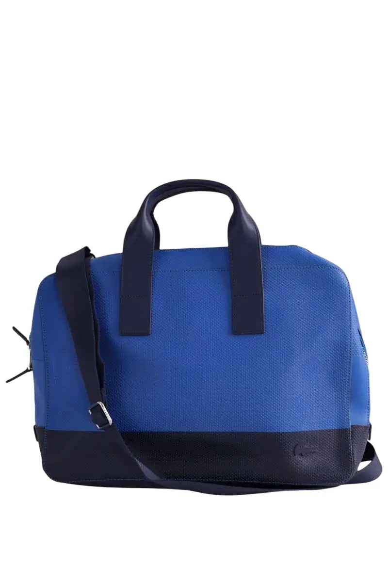 Cartable Lacoste Bleu en Cuir - Seconde Main