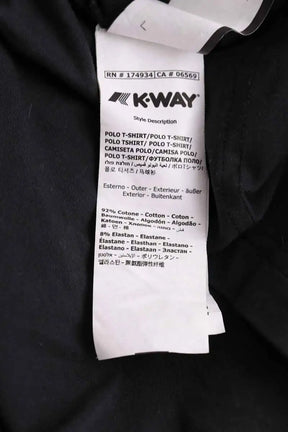 Polo K-Way Noir en Coton
