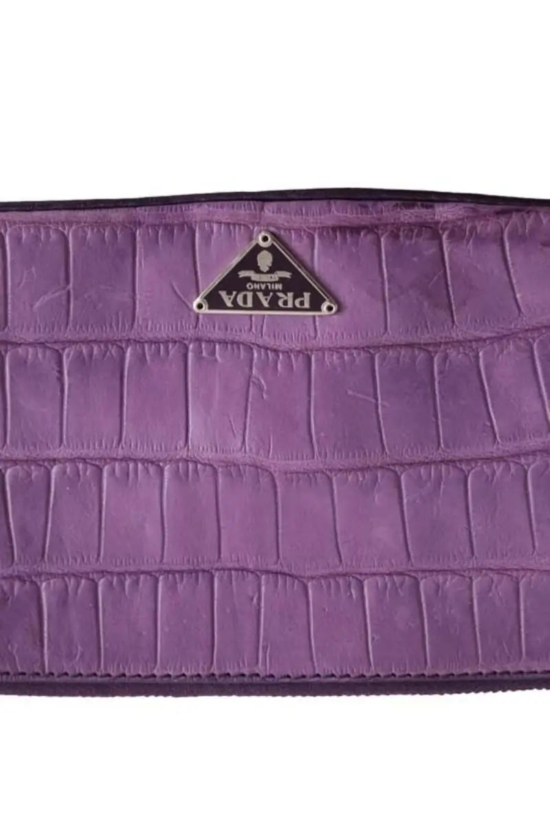 Pochette Prada Violet en Cuir