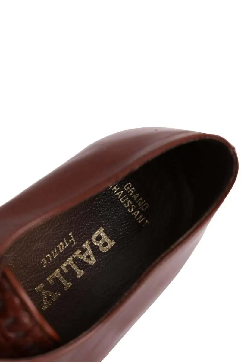 Chaussures à lacets Bally Marron en Cuir