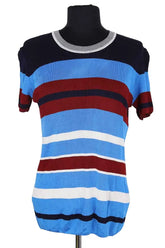 T-shirt Sandro Bleu en Viscose, taille S - Seconde Main