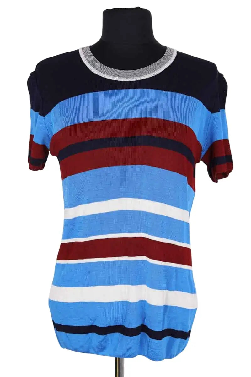 T-shirt Sandro Bleu en Viscose, taille S - Seconde Main
