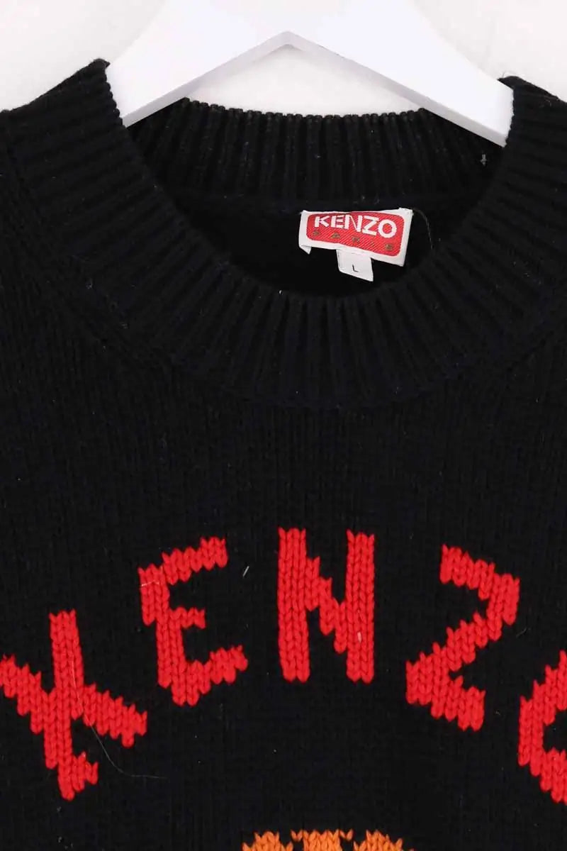 Pull Kenzo Noir en Laine