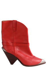 Boots Isabel Marant Rouge en Cuir, taille 41 - Seconde Main