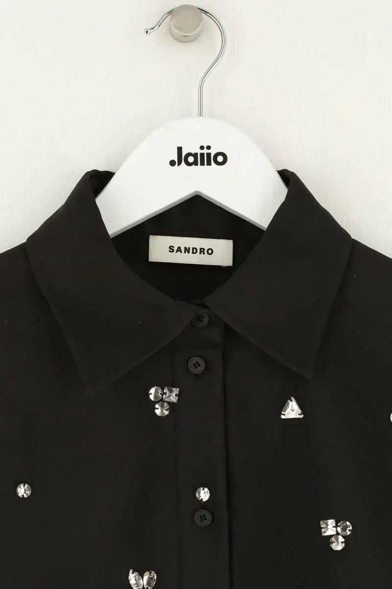 Chemise Sandro Noir en Synthétique