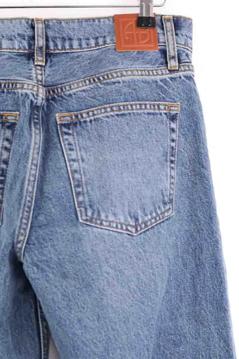 Jean large Anine Bing Bleu en Coton