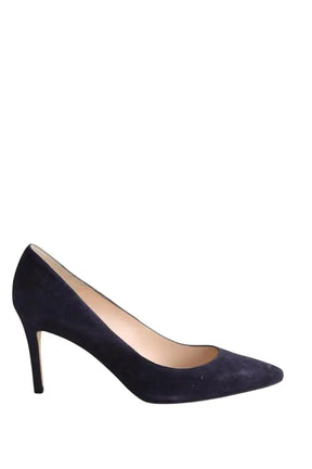 Talons LK Bennett Floret Marine en Daim, taille 40 - Seconde Main