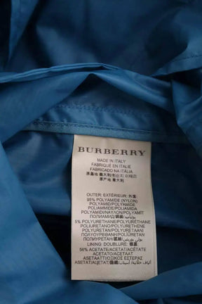 Parka Burberry Bleu en Synthétique