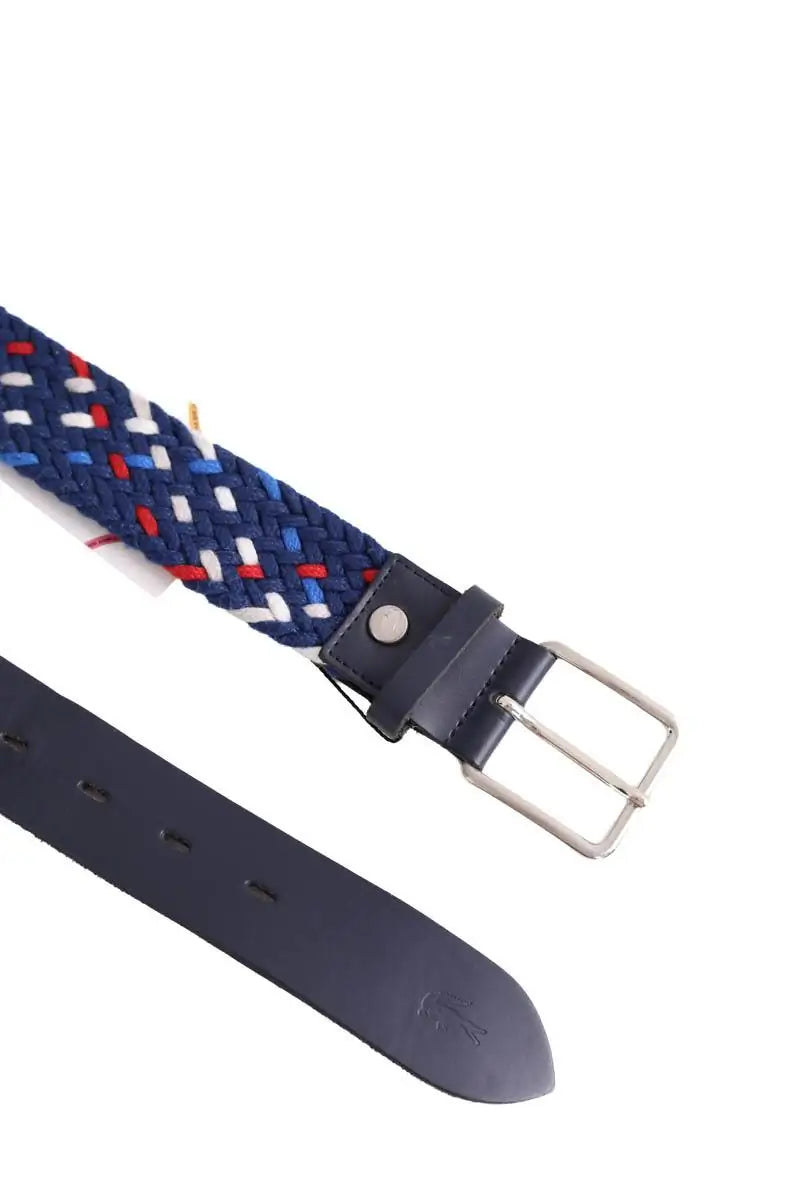 Ceinture Lacoste Bleu en Tissu