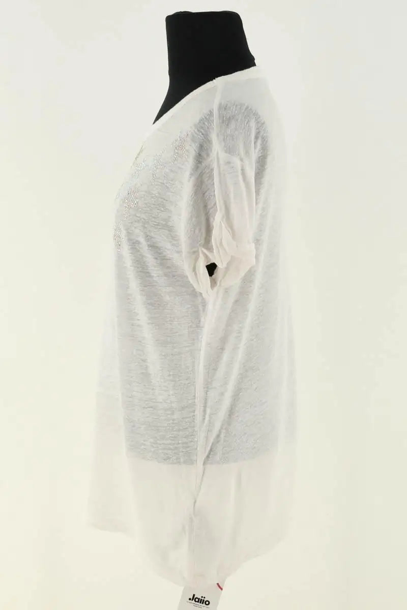T-shirt Zadig & Voltaire Blanc en Lin