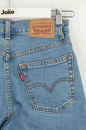 Jean droit Levi's Bleu en Coton