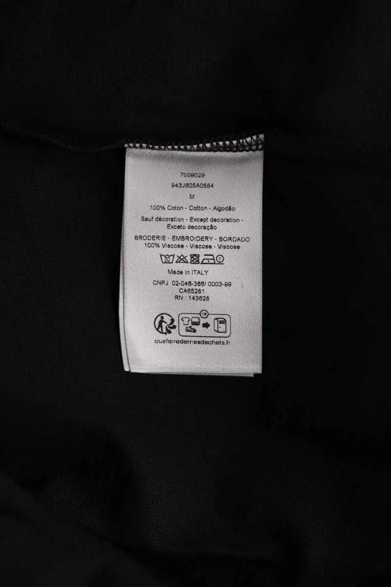 T-shirt Dior CD Noir en Coton