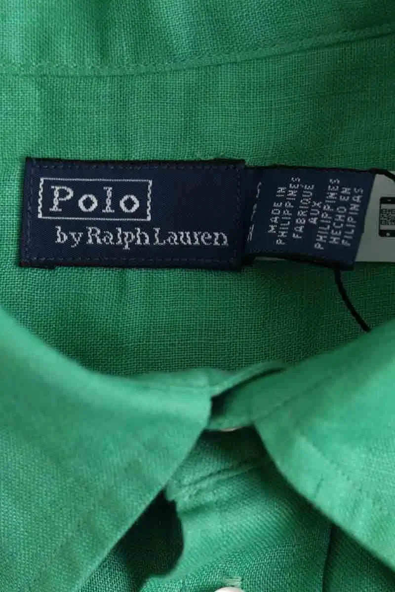 Chemise Ralph Lauren Vert en Lin