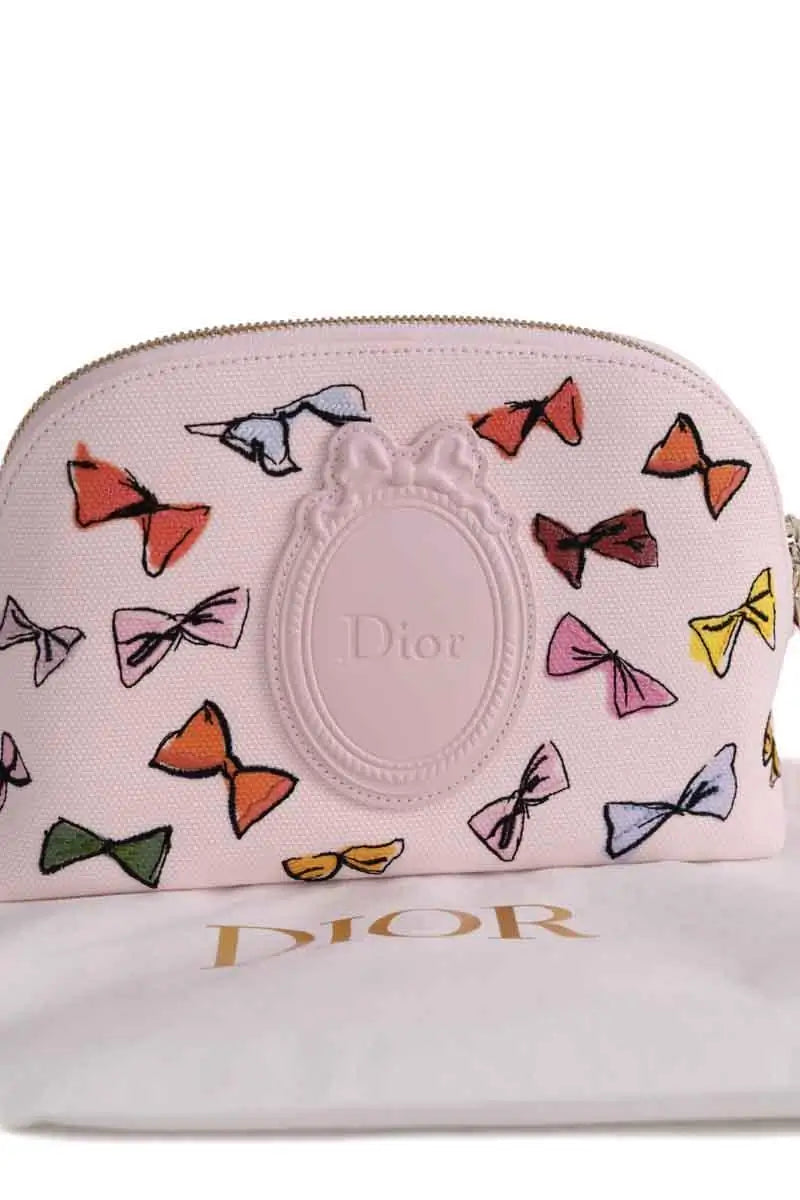 Trousse de Toilettes Dior Rose en Tissu