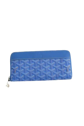 Portefeuille Goyard Bleu en Cuir - Seconde Main