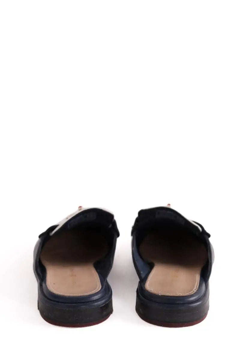 Mules Tommy Hilfiger Bleu en Cuir
