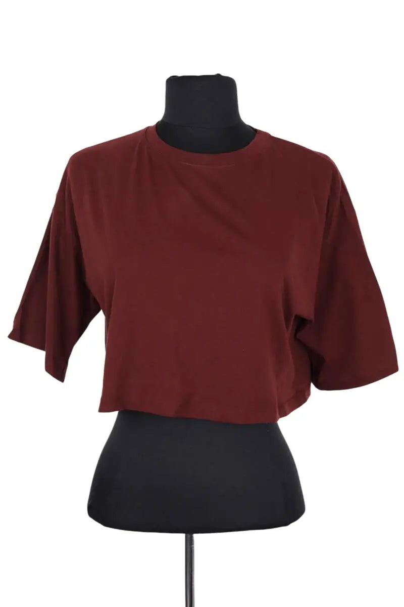 T-shirt The Frankie Shop Bordeaux en Coton, taille S - Seconde Main