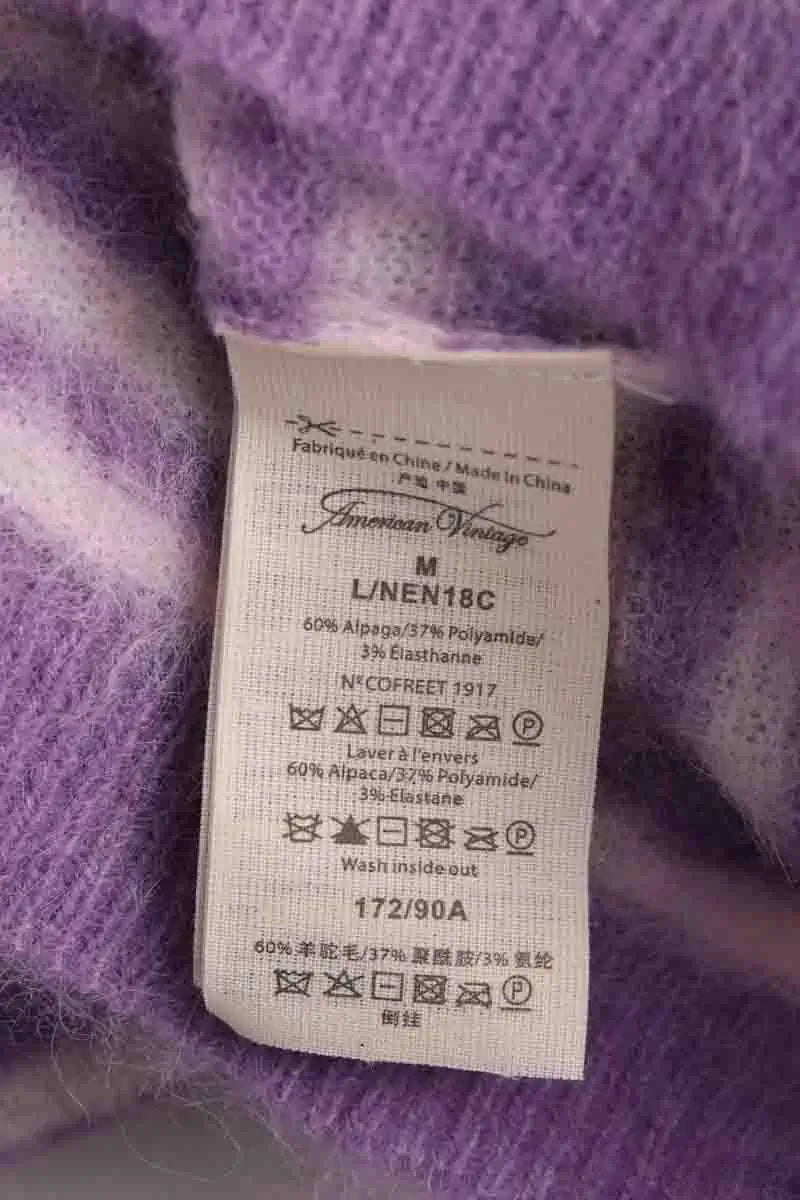 Pull American Vintage Violet en Laine