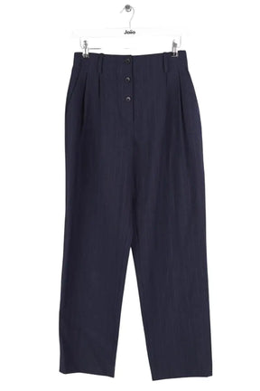 Pantalon large Sandro Marine en Synthétique, taille S - Seconde Main