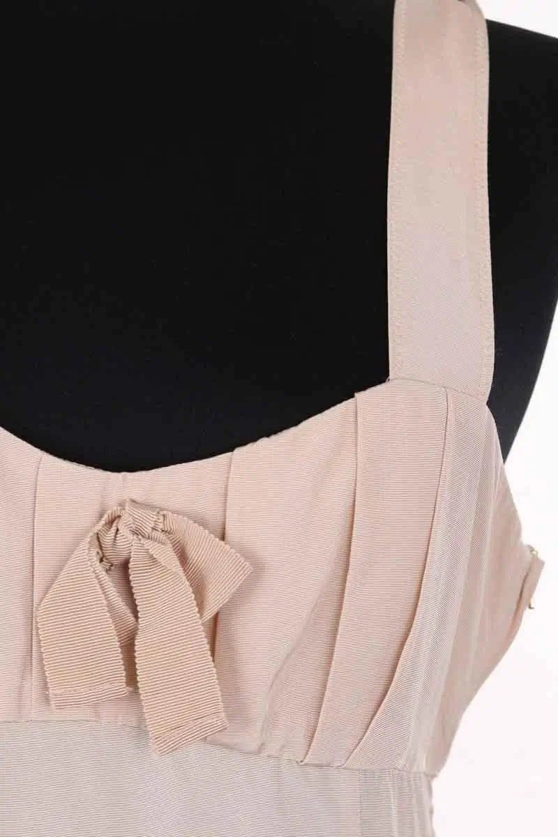 Robe Sandro Beige en Viscose