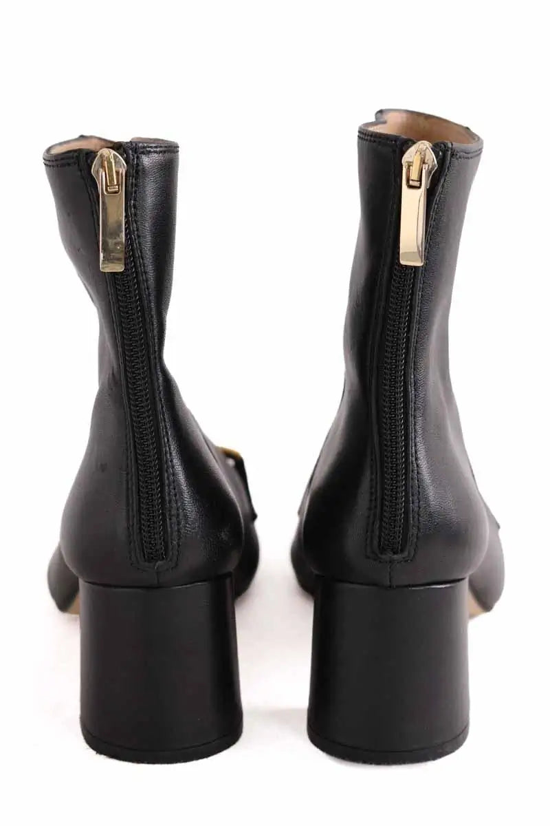 Boots à boucles LK Bennett Noir en Cuir