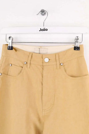 Pantalon droit Momoni Beige en Coton
