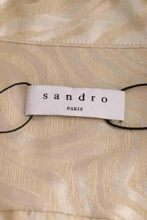 Robe Sandro Beige en Viscose