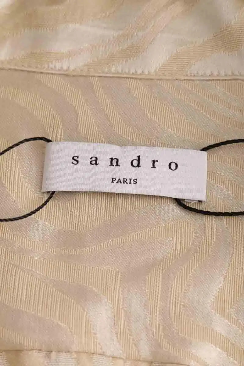 Robe Sandro Beige en Viscose