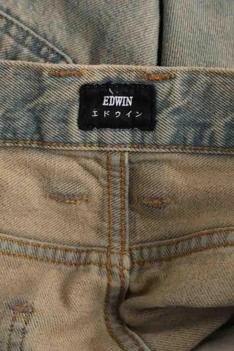 Jean droit Other Brand Bleu en Coton
