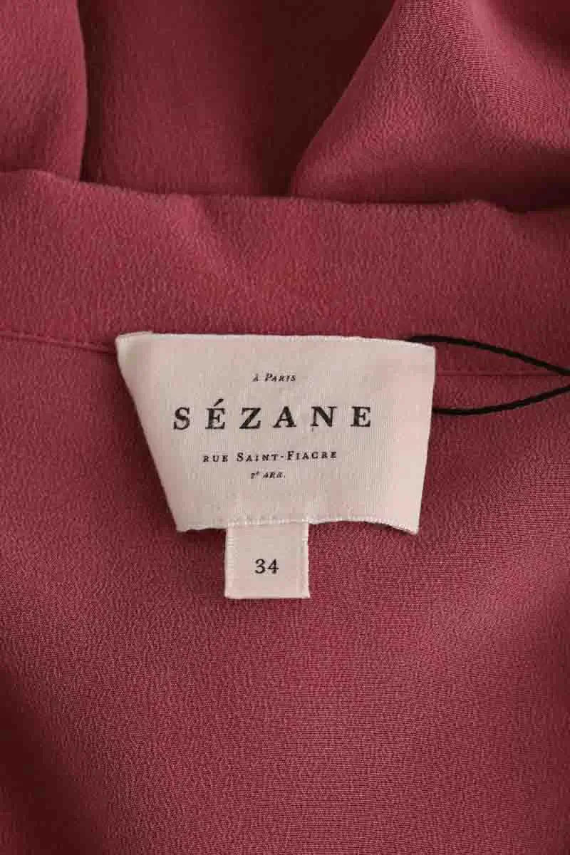 Chemise Sézane Rose en Soie